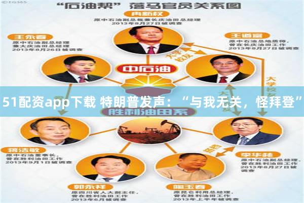 51配资app下载 特朗普发声：“与我无关，怪拜登”
