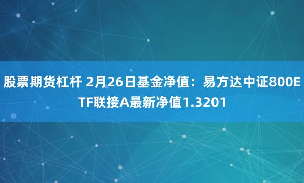 股票期货杠杆 2月26日基金净值：易方达中证800ETF联接A最新净值1.3201