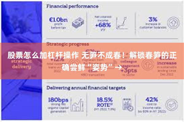 股票怎么加杠杆操作 无笋不成春！解锁春笋的正确尝鲜“姿势”→