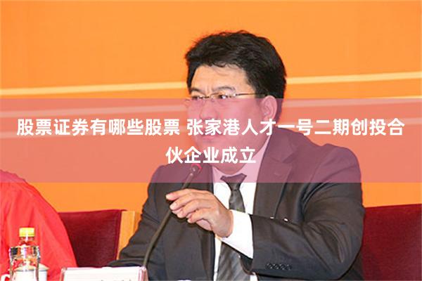 股票证券有哪些股票 张家港人才一号二期创投合伙企业成立