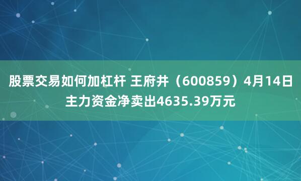 股票交易如何加杠杆 王府井（600859）4月14日主力资金净卖出4635.39万元