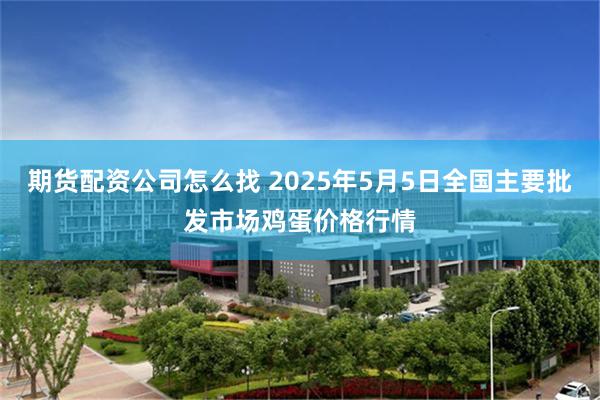 期货配资公司怎么找 2025年5月5日全国主要批发市场鸡蛋价格行情