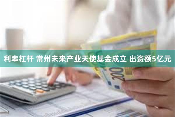 利率杠杆 常州未来产业天使基金成立 出资额5亿元