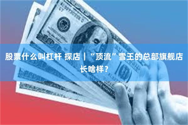 股票什么叫杠杆 探店｜“顶流”雪王的总部旗舰店长啥样？
